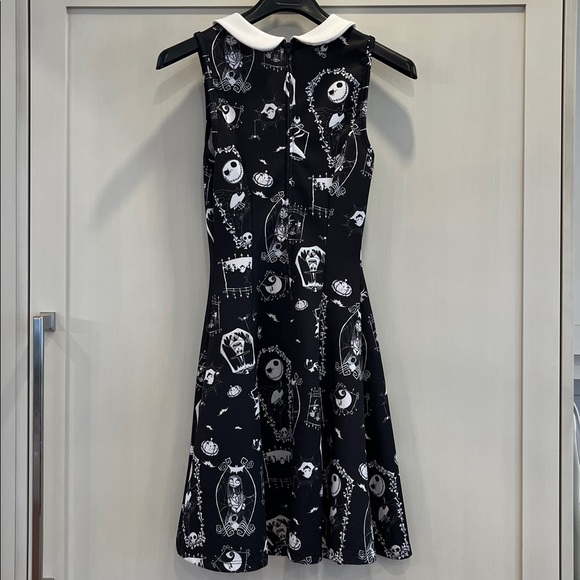 Disney Black and White Nightmare Before Christmas Skater Dress - Picture 6 of 10